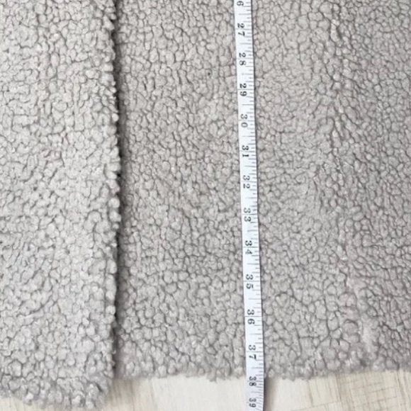 J Crew Teddy Bear Sherpa Coat Nantucket size L - Picture 8 of 8